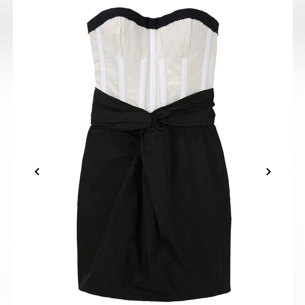 Carven Structured Taffeta Bustier Dress - Picture 5 of 17